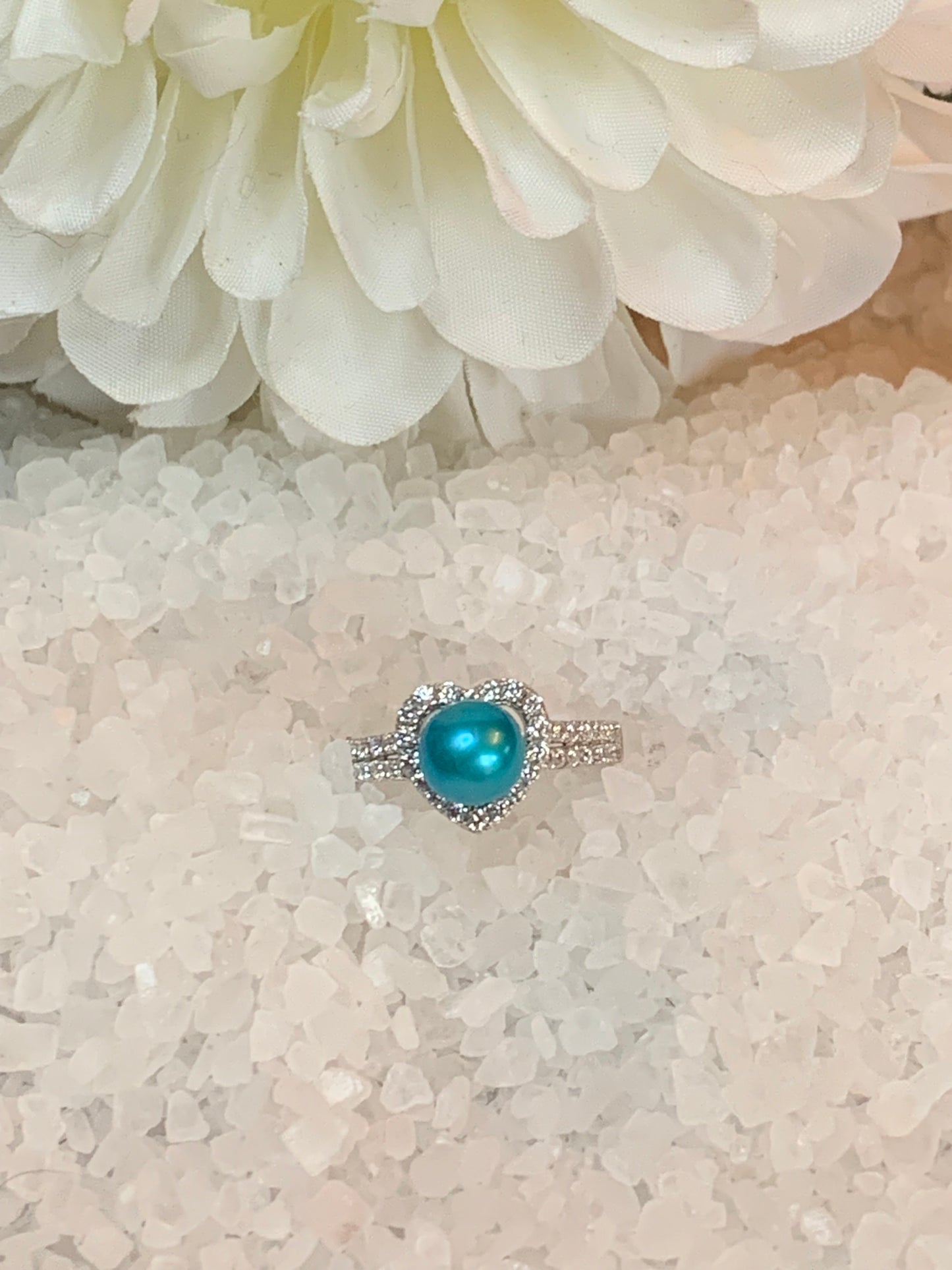 CZ heart ring