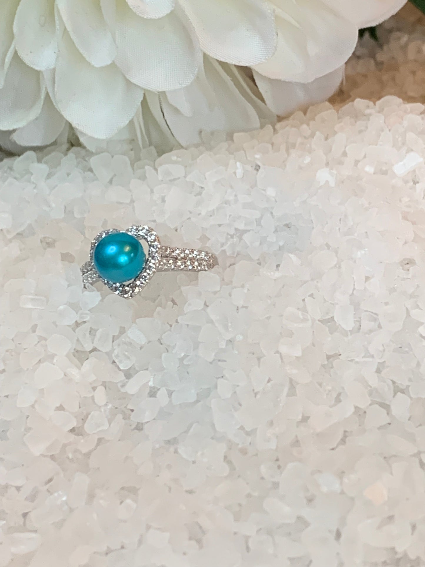 CZ heart ring