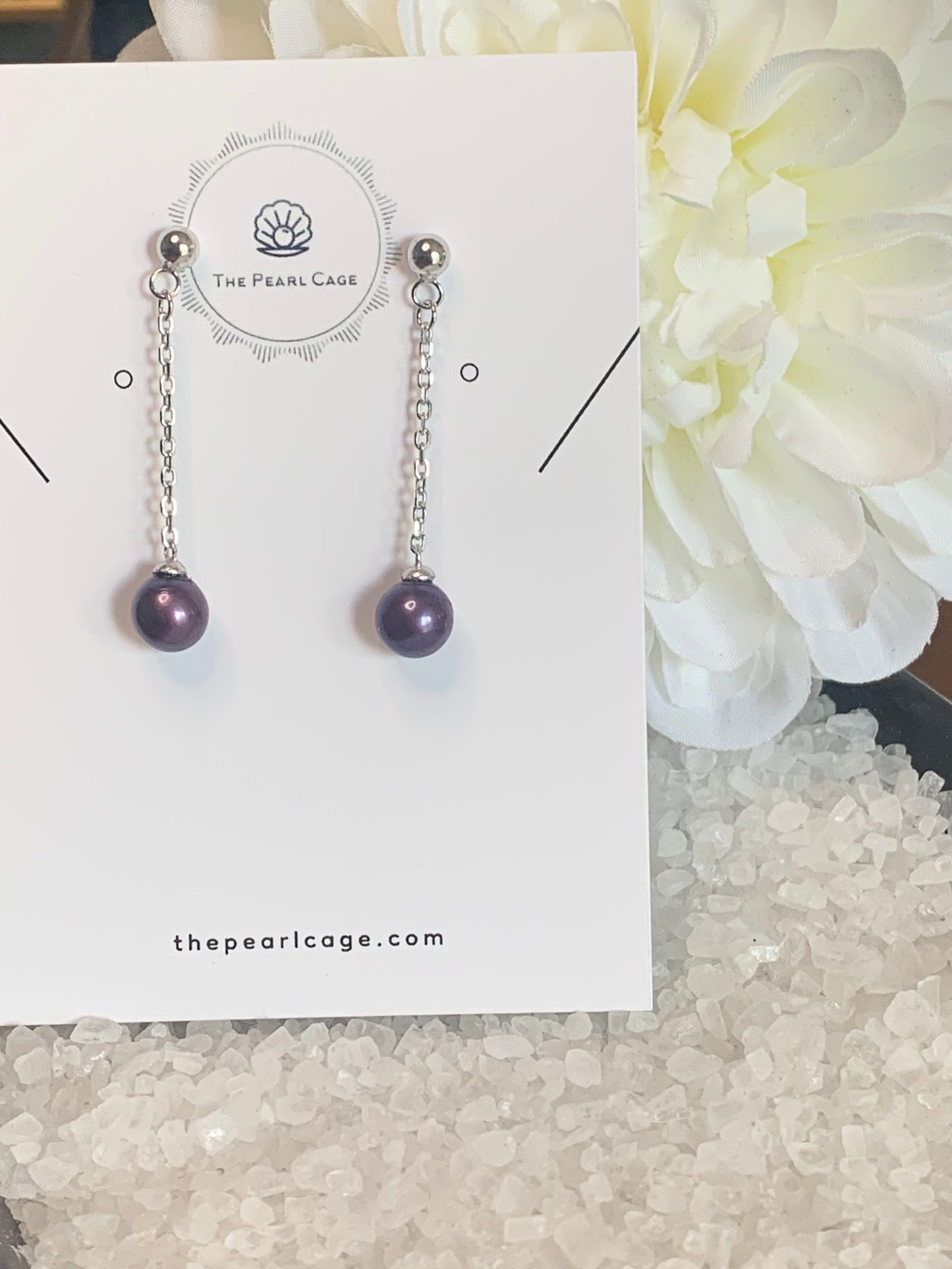 Pearl drop earrings