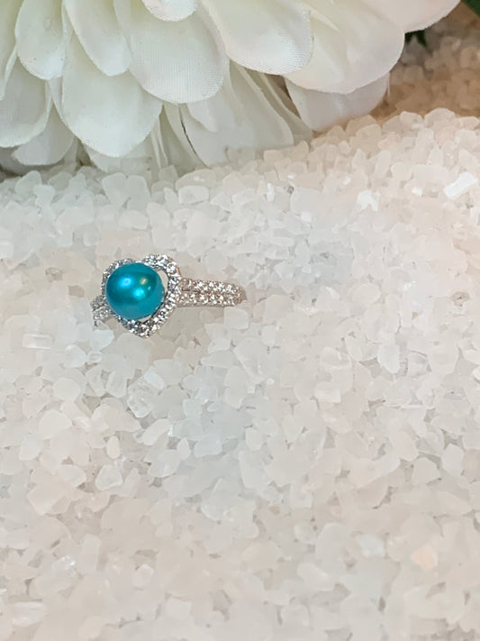 CZ heart ring